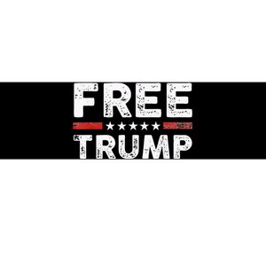 Free Donald Trump Republican Support Pro Trump American Flag Bumper Sticker