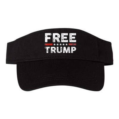 Free Donald Trump Republican Support Pro Trump American Flag Valucap Bio-Washed Visor