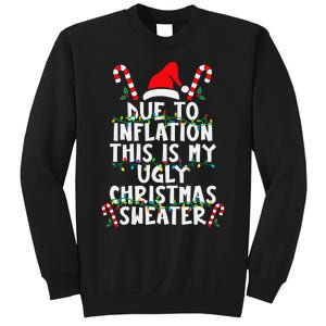 Funny Due To Inflation Ugly Christmas Sweaters For Sweatshirt