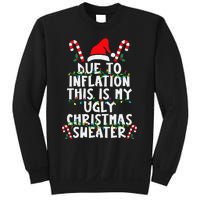 Funny Due To Inflation Ugly Christmas Sweaters For Sweatshirt