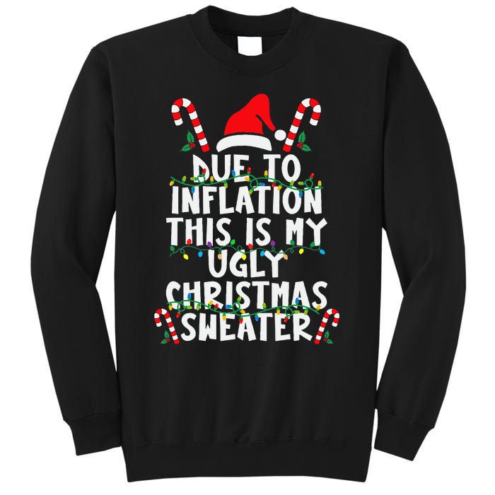 Funny Due To Inflation Ugly Christmas Sweaters For Sweatshirt