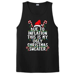 Funny Due To Inflation Ugly Christmas Sweaters For PosiCharge Competitor Tank