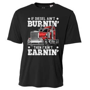 Funny Diesel Trucker Big Rig Semi-Trailer Truck Driver  Cooling Performance Crew T-Shirt