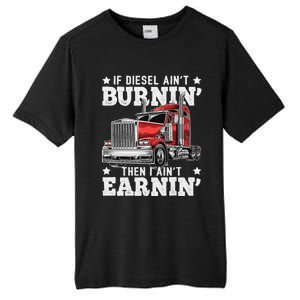 Funny Diesel Trucker Big Rig Semi-Trailer Truck Driver  Tall Fusion ChromaSoft Performance T-Shirt