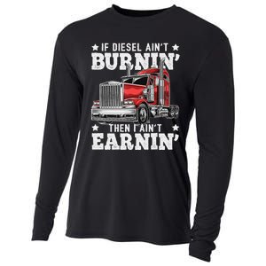 Funny Diesel Trucker Big Rig Semi-Trailer Truck Driver  Cooling Performance Long Sleeve Crew