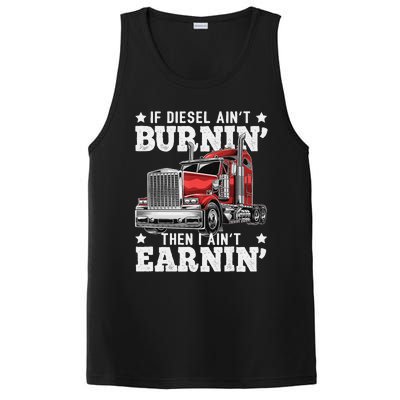 Funny Diesel Trucker Big Rig Semi-Trailer Truck Driver  PosiCharge Competitor Tank