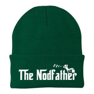 Funny Dad The Nodfather Sarcastic Napping Knit Cap Winter Beanie