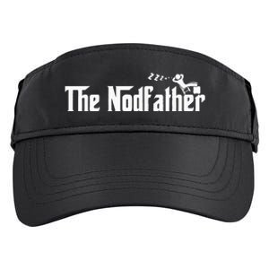 Funny Dad The Nodfather Sarcastic Napping Adult Drive Performance Visor