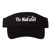 Funny Dad The Nodfather Sarcastic Napping Valucap Bio-Washed Visor