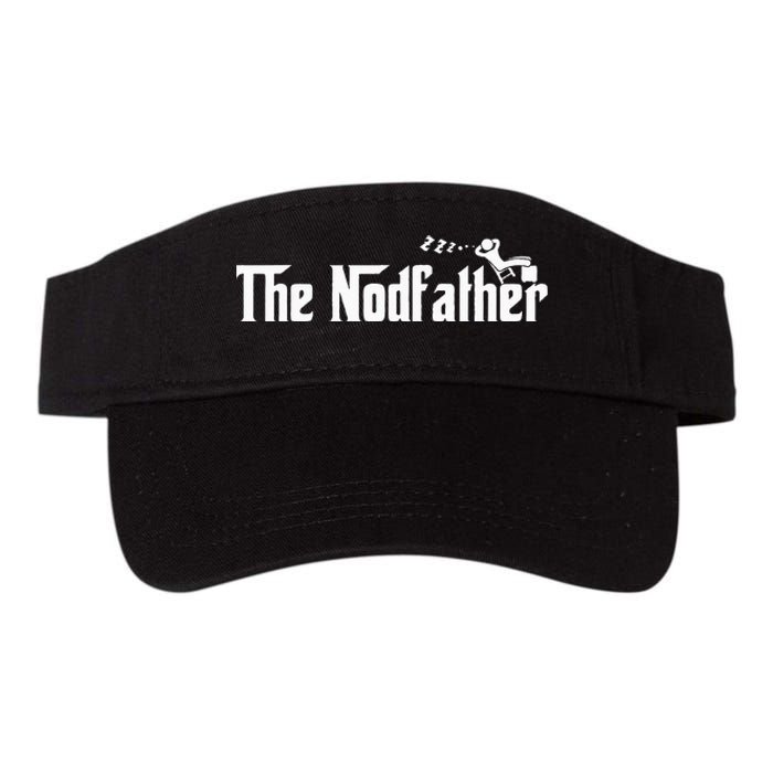 Funny Dad The Nodfather Sarcastic Napping Valucap Bio-Washed Visor