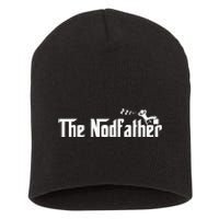 Funny Dad The Nodfather Sarcastic Napping Short Acrylic Beanie