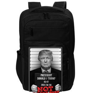 Funny Donald Trump Not Guilty Mug Shot Free Trump 2024 Impact Tech Backpack