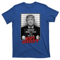 Funny Donald Trump Not Guilty Mug Shot Free Trump 2024 T-Shirt