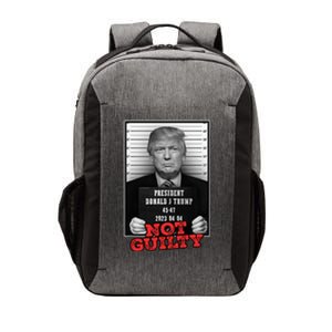 Funny Donald Trump Not Guilty Mug Shot Free Trump 2024 Vector Backpack