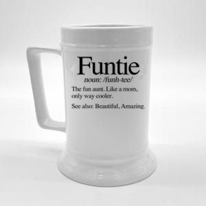 Funtie Definition (The Fun Aunt) Funny Aunt Cute Cool Aunt Gift Beer Stein