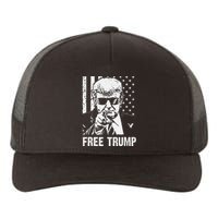 Free Donald Trump Republican Support Pro Trump American Flag Yupoong Adult 5-Panel Trucker Hat