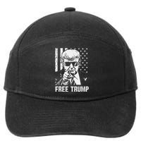 Free Donald Trump Republican Support Pro Trump American Flag 7-Panel Snapback Hat