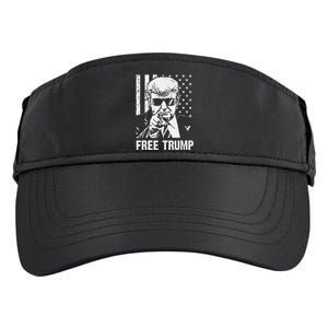 Free Donald Trump Republican Support Pro Trump American Flag Adult Drive Performance Visor