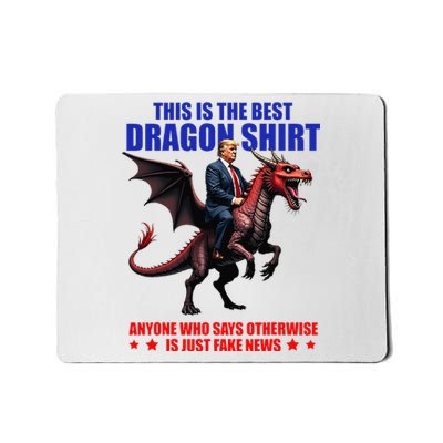 Funny Donald Trump Riding Dragon Mousepad