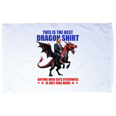 Funny Donald Trump Riding Dragon Microfiber Hand Towel