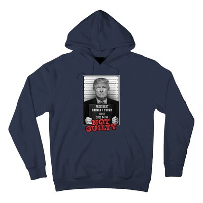 Funny Donald Trump Not Guilty Mug Shot, Free Trump 2024 Hoodie