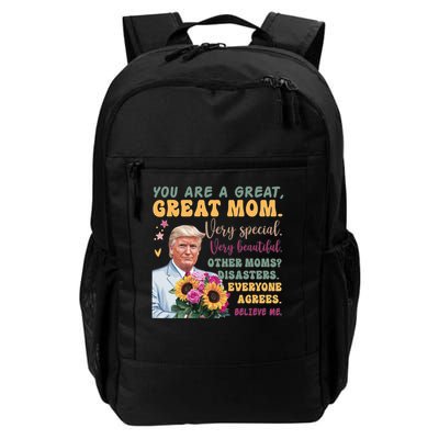 Funny Donald Trump Mothers Day Hold Flower Funny Quote Backpack