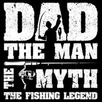 Funny Dad The Man The Myth The Fishing Legend Grunge Father's Day Gift Cooling Performance Crew T-Shirt