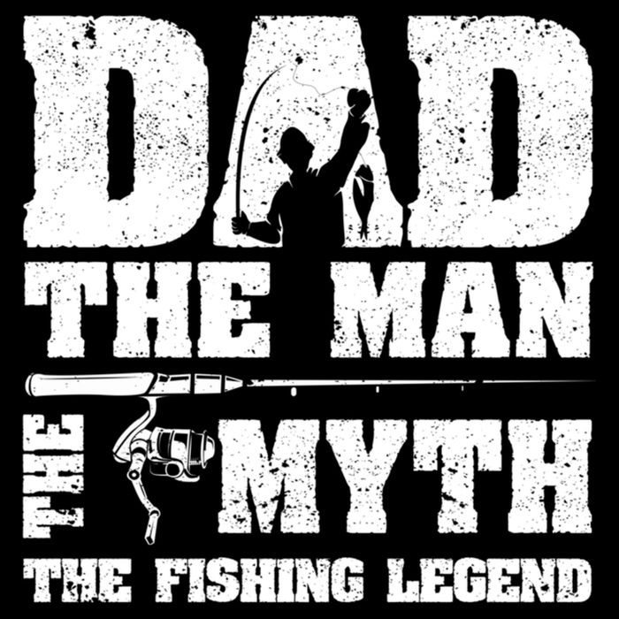 Funny Dad The Man The Myth The Fishing Legend Grunge Father's Day Gift Cooling Performance Crew T-Shirt