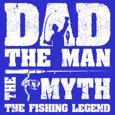 Funny Dad The Man The Myth The Fishing Legend Grunge Father's Day Gift T-Shirt