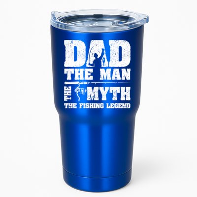 Funny Dad The Man The Myth The Fishing Legend Grunge Father's Day Gift Tumbler