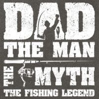Funny Dad The Man The Myth The Fishing Legend Grunge Father's Day Gift Cotton Canvas Backpack