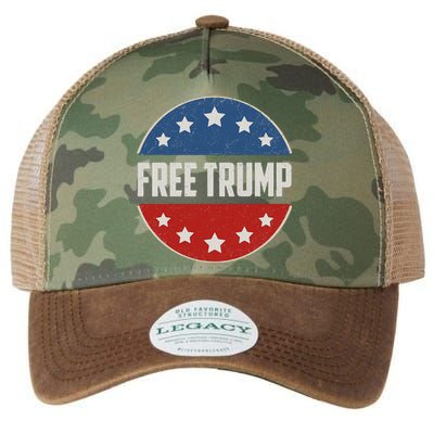 Free Donald Trump Republican Support Pro Trump Legacy Tie Dye Trucker Hat