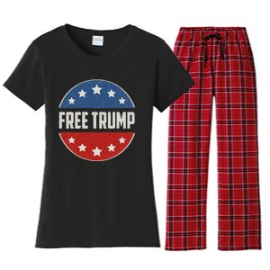 Free Donald Trump Republican Support Pro Trump Women's Flannel Pajama Set