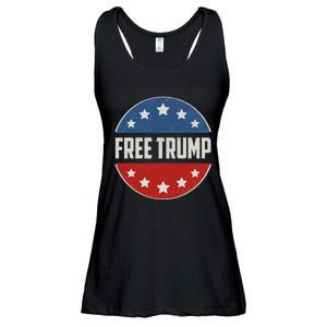 Free Donald Trump Republican Support Pro Trump Ladies Essential Flowy Tank