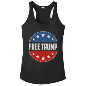 Free Donald Trump Republican Support Pro Trump Ladies PosiCharge Competitor Racerback Tank