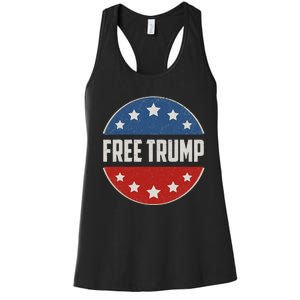 Free Donald Trump Republican Support Pro Trump Women's Racerback Tank