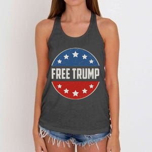 Free Donald Trump Republican Support Pro Trump Women's Knotted Racerback Tank