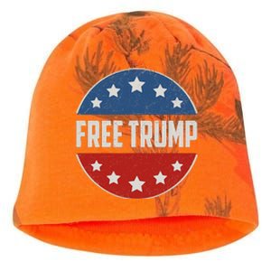 Free Donald Trump Republican Support Pro Trump Kati - Camo Knit Beanie