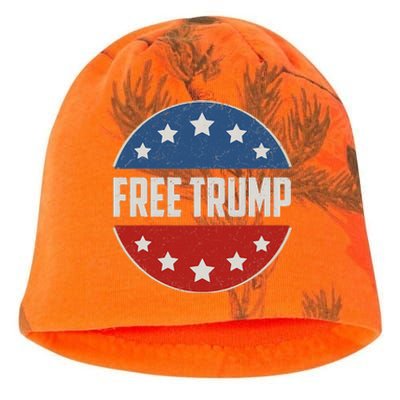 Free Donald Trump Republican Support Pro Trump Kati - Camo Knit Beanie