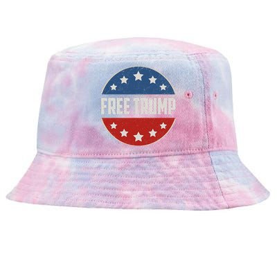 Free Donald Trump Republican Support Pro Trump Tie-Dyed Bucket Hat