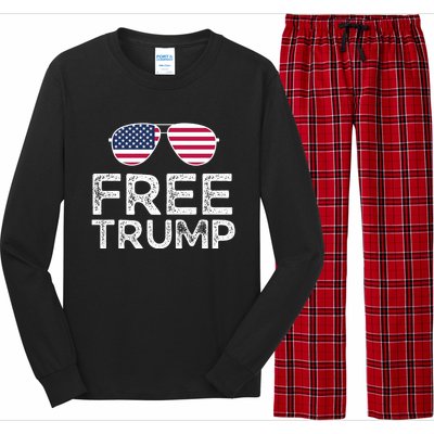 Free Donald Trump Republican Support Long Sleeve Pajama Set