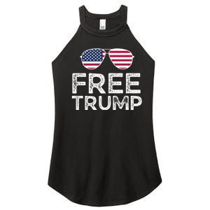 Free Donald Trump Republican Support Women's Perfect Tri Rocker Tank