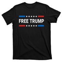 Free Donald Trump Republican Support Pro Trump American Flag T-Shirt