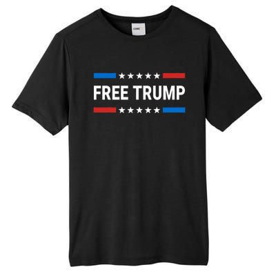 Free Donald Trump Republican Support Pro Trump American Flag Tall Fusion ChromaSoft Performance T-Shirt