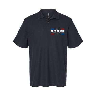 Free Donald Trump Republican Support Pro Trump American Flag Softstyle Adult Sport Polo