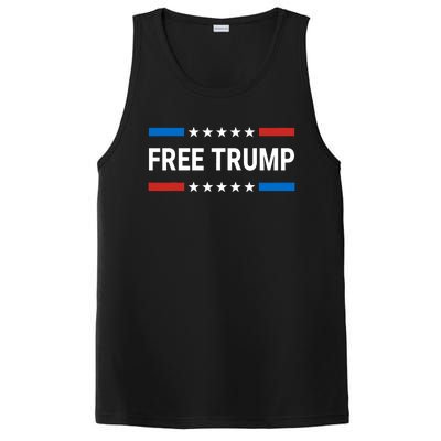 Free Donald Trump Republican Support Pro Trump American Flag PosiCharge Competitor Tank