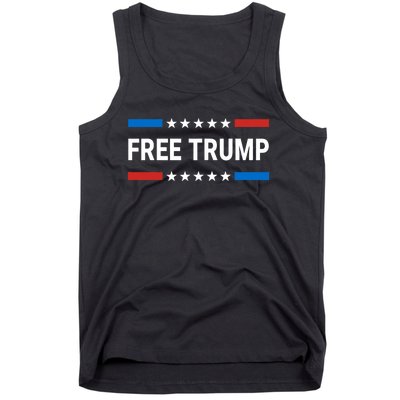 Free Donald Trump Republican Support Pro Trump American Flag Tank Top