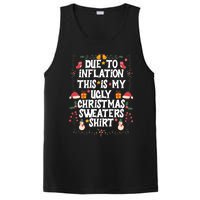 Funny Due To Inflation Ugly Christmas Sweaters PosiCharge Competitor Tank