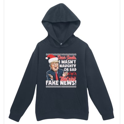 Funny Donald Trump Fake News Ugly Christmas Style Gift Urban Pullover Hoodie