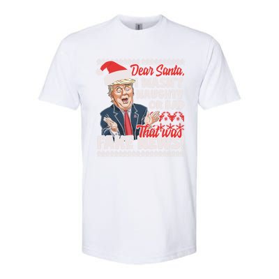 Funny Donald Trump Fake News Ugly Christmas Style Gift Softstyle CVC T-Shirt